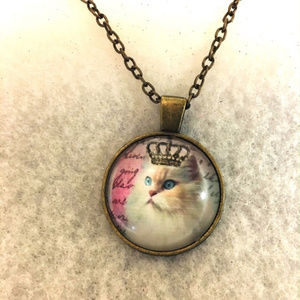 Crowned Cat Necklace